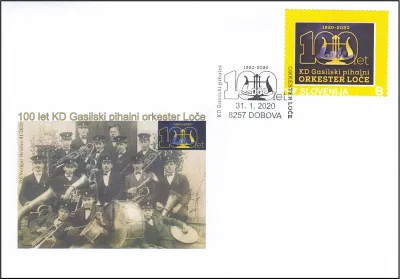 100 LET KD GASILSKI PIHALNI ORKESTER LOČE